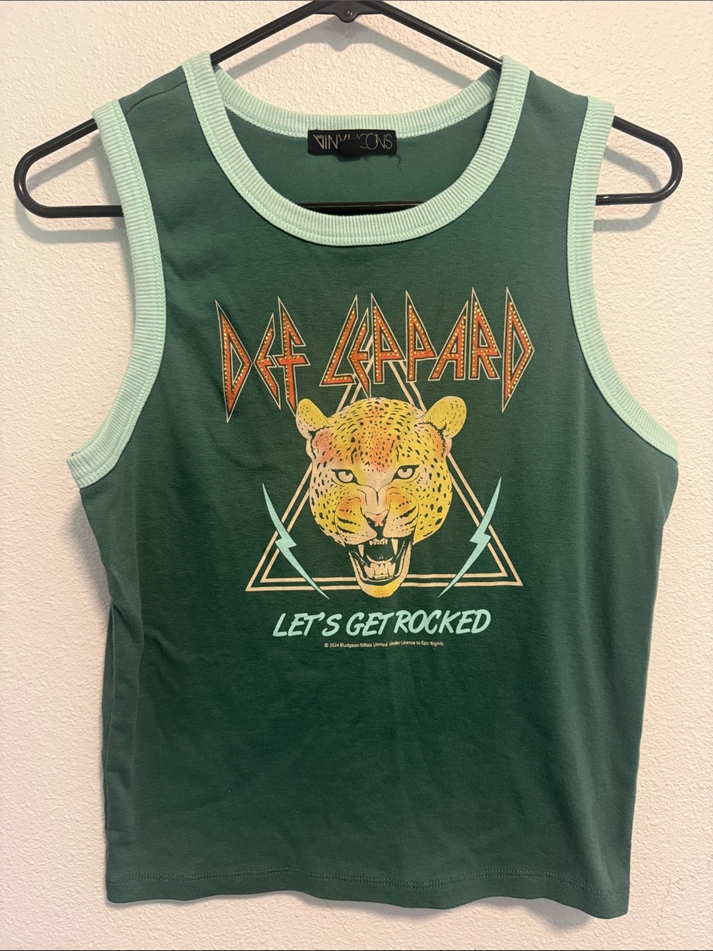 Def Leppard Green Tank Top